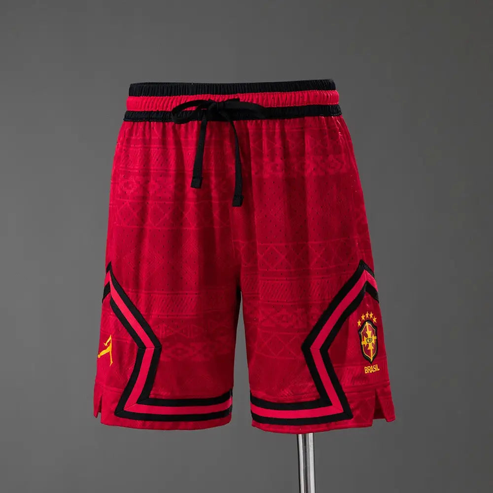 Short Brésil Coupe du Monde 2026 Jordan Rouge Passe D