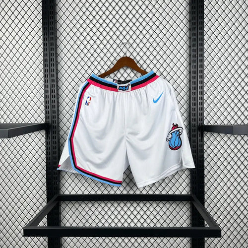 Short Miami Heat Blanc Passe D