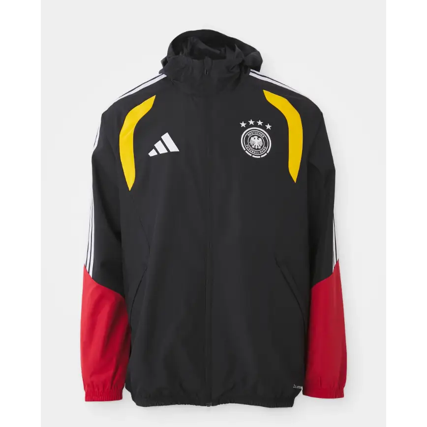 Germany Black 2026 Hooded Windbreaker Tracksuit