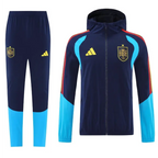 Kapuzen-Windbreaker-Trainingsanzug Spanien Dunkelblau 2026