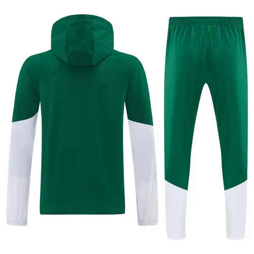Survêtement A Capuche Coupe-Vent Italie Vert & Blanc 2026 Passe D