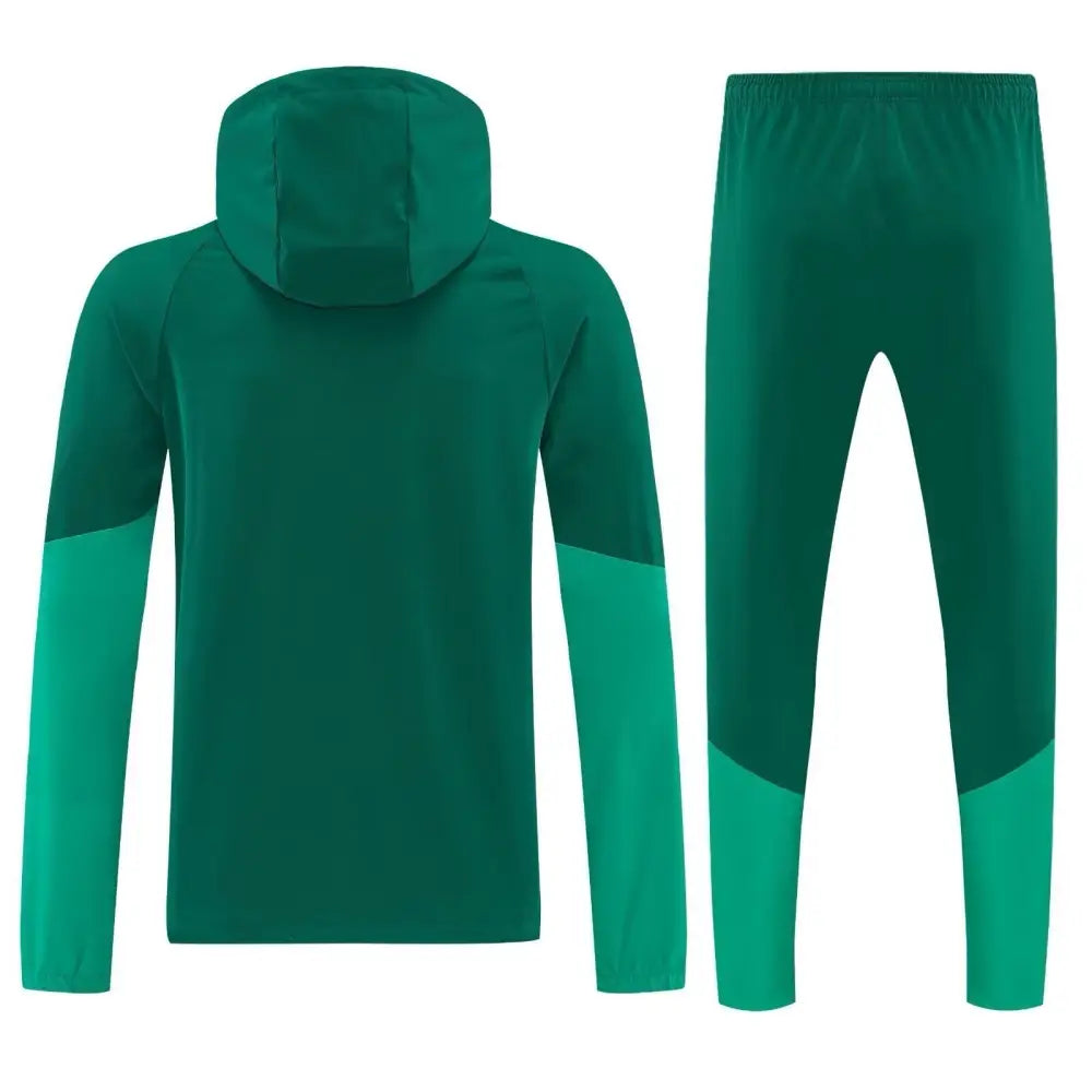 Kapuzen-Trainingsanzug Windbreaker Algerien Grün 2026