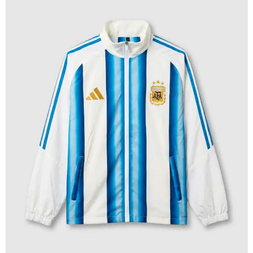 Survêtement Coupe-Vent Argentine Blanc & Rayures Bleues 2026 Passe D