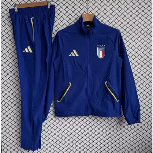 Survêtement Coupe-Vent Italie Bleu 2026 Passe D