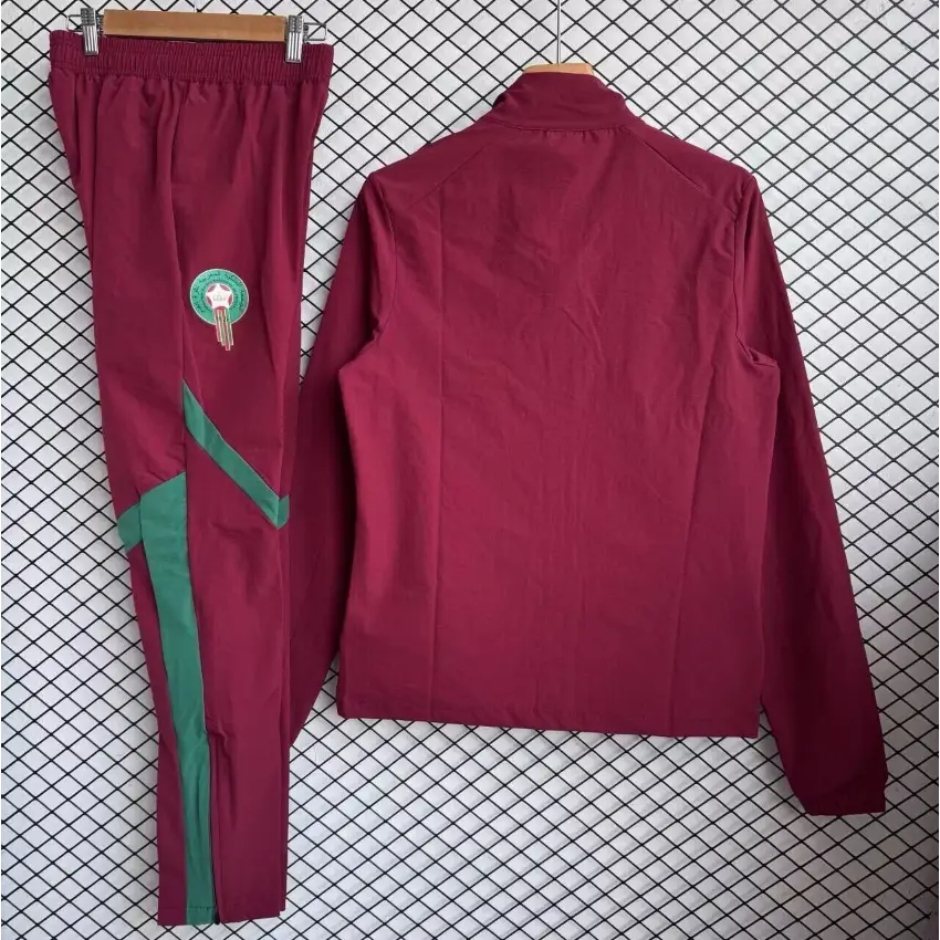 Morocco Red & Green Windbreaker Tracksuit 2026