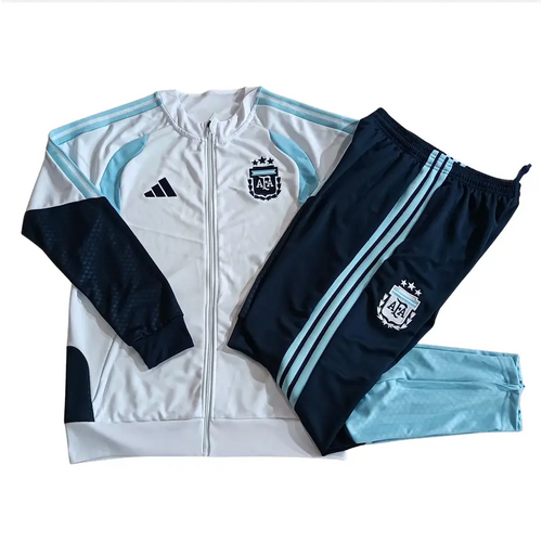 Survêtement Enfant Argentine blanc Coupe du Monde 2026 Passe D