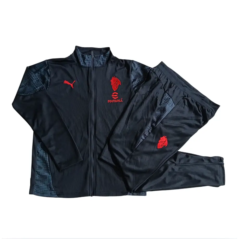Kids' AC Milan Tracksuit Black 2025/2026
