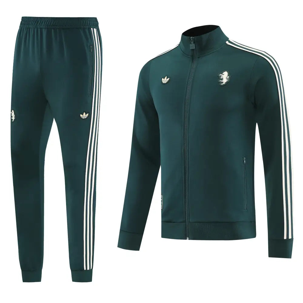 Juventus-Trainingsanzug grün 2025