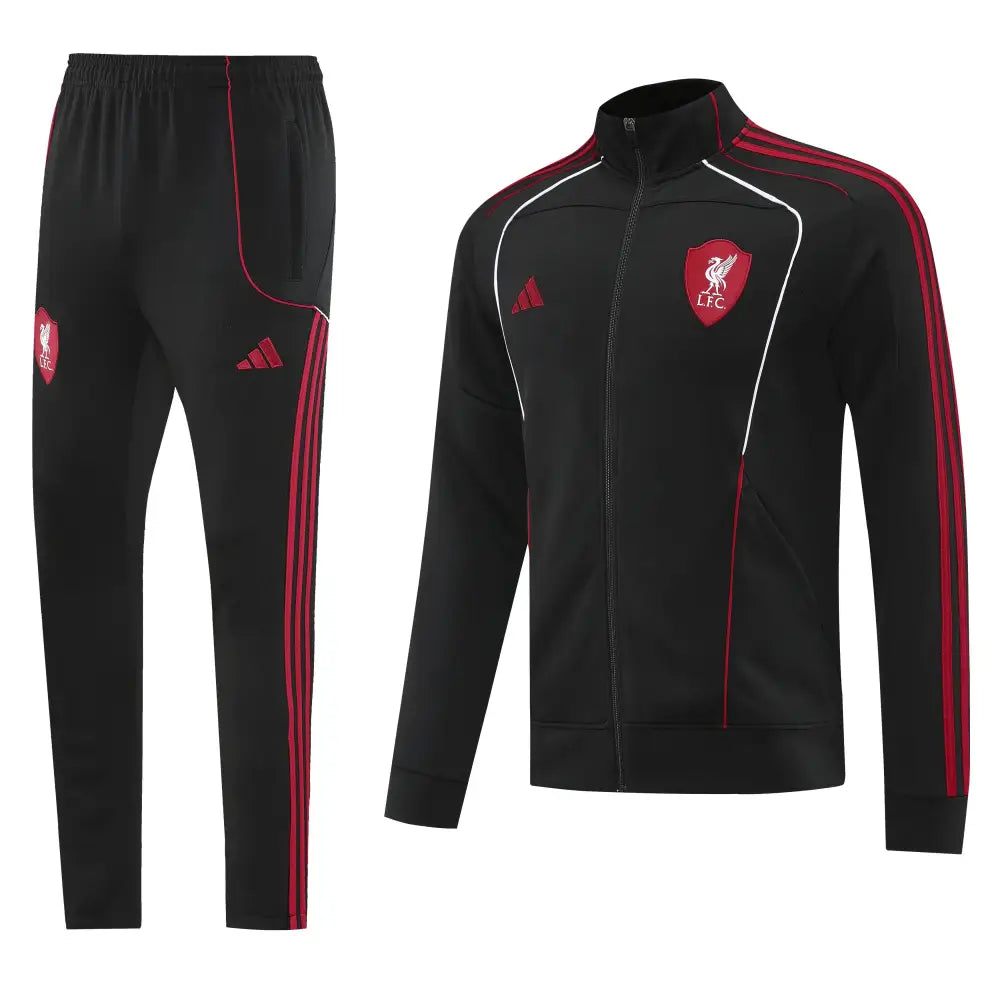 Trainingsanzug Liverpool schwarz 2025