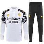 Real Madrid white tracksuit 2025/2026 pattern