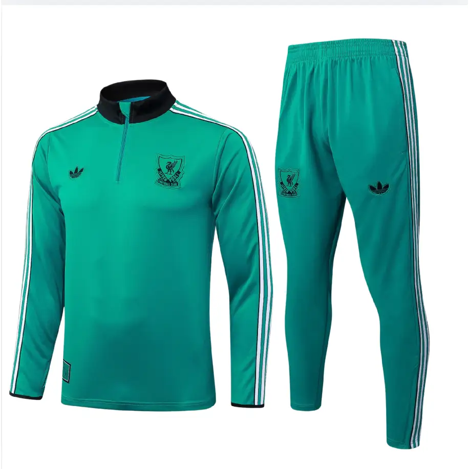 Kids' Liverpool Green Training Tracksuit 2025/2026