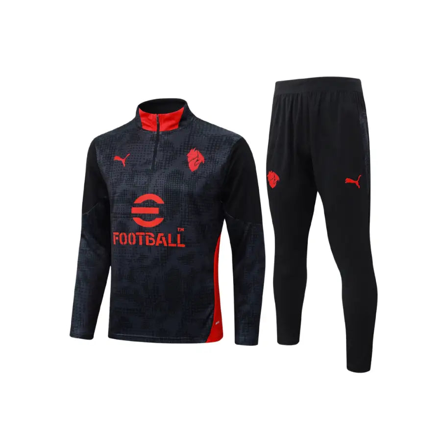 Kids' AC Milan Black Training Tracksuit 2025/2026