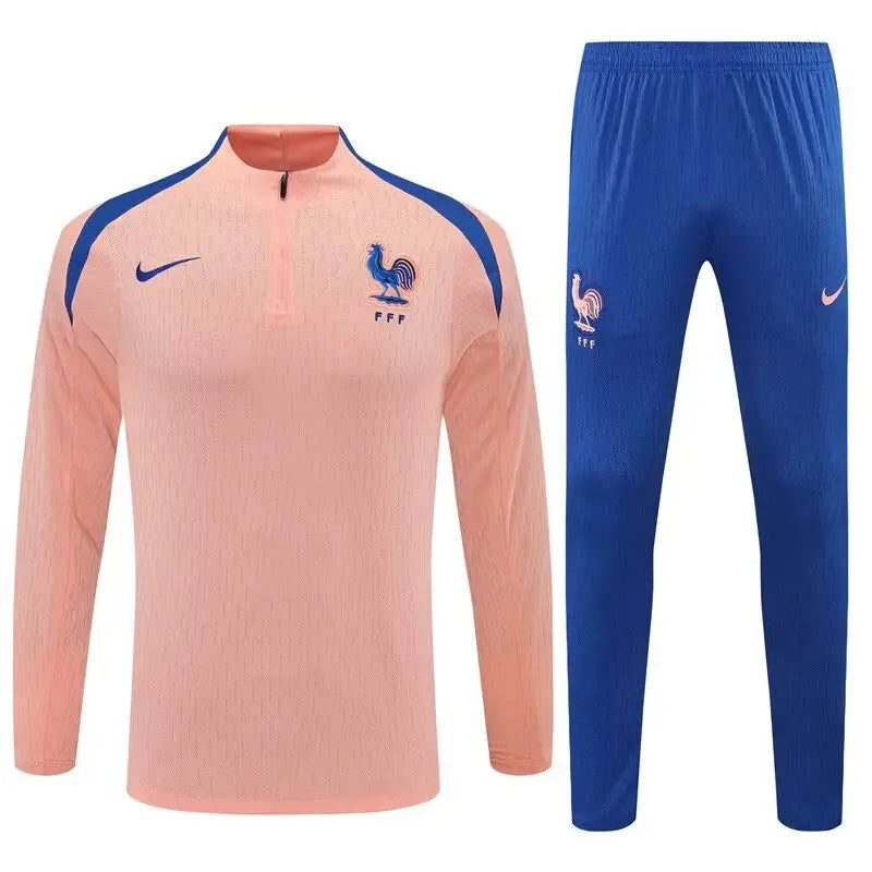 France Euro 2025 training tracksuit peach