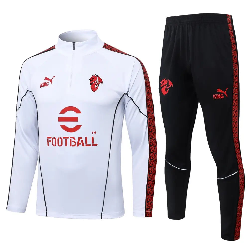 AC Milan White Training Tracksuit 2025
