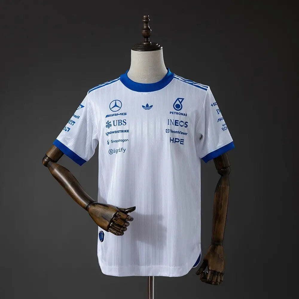 T shirt mercedes AMG Petronas 2026/2027 Blanc Passe D