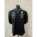 Black long-sleeved Mercedes T-shirt