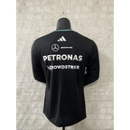 Black long-sleeved Mercedes T-shirt