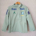 Veste A Capuche Coupe-Vent Brésil 2026/2027 Vert Passe D
