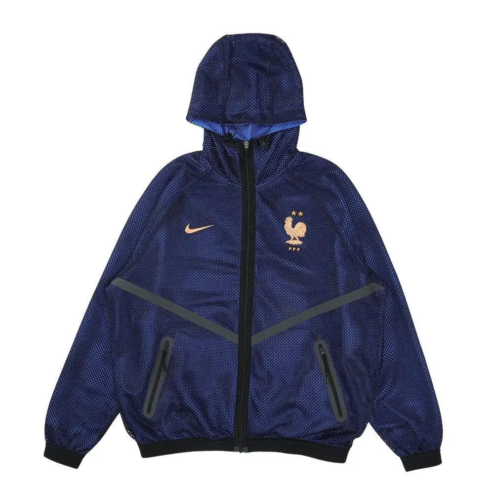 Veste A Capuche Coupe-Vent France 2026/2027 Bleu Passe D