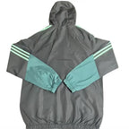 Windbreaker-Kapuzenjacke Palmeiras Grün & Grau 2026