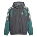 Windbreaker-Kapuzenjacke Palmeiras Grün & Grau 2026
