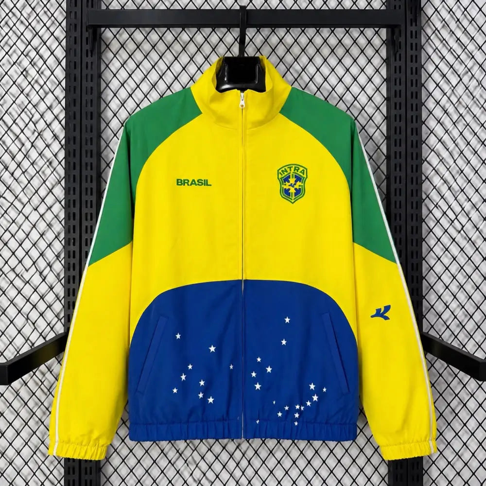 Veste Coupe-Vent Brésil 2026/2027 Jaune Passe D