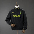 Veste Coupe-Vent Brésil 2026/2027 Noir & Jaune Passe D