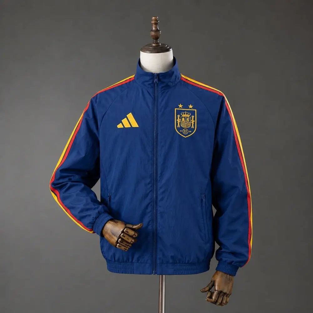 Veste Coupe-Vent Espagne 2026/2027 Bleu marine Passe D