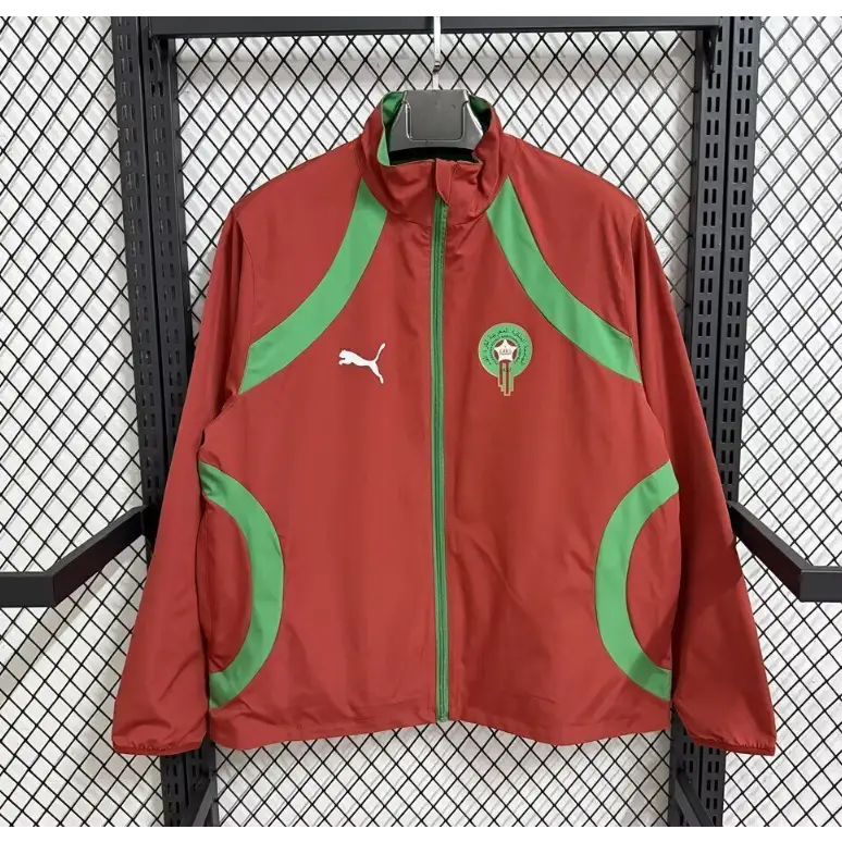 Wende-Windjacke Marokko Rot & Grün 2026