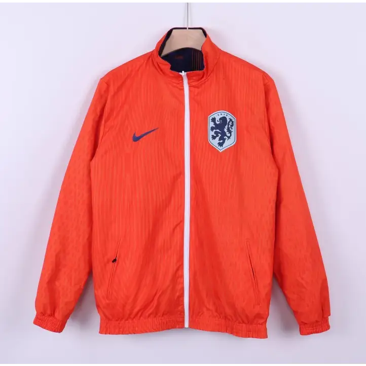 Netherlands Reversible Windbreaker Jacket Orange & Blue 2026