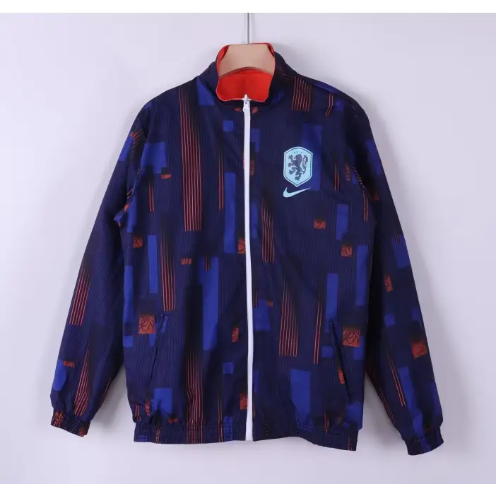 Netherlands Reversible Windbreaker Jacket Orange & Blue 2026